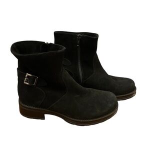 La Canadienne Haven boots size 7 waterproof black suede booties new without box